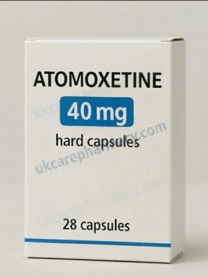 Atomoxetine medication in UK used for non-stimulant ADHD treatment and attention deficit hyperactivity disorder management
