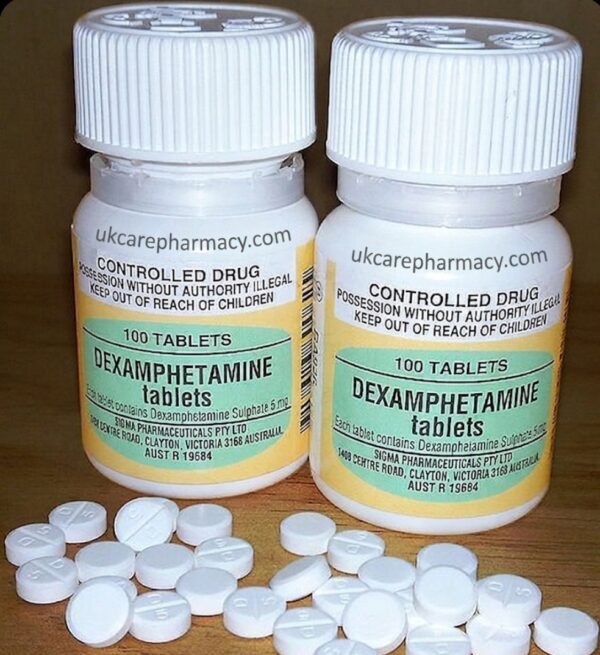 Certified Dexamphetamine Tablets for ADHD Treatment Genuine prescription bottles for patients looking to Buy Dexamphetamine UK safely.