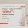 Buy Pentasyl online alongside a sterile glass ampoule for safe clinical pain relief.