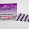 MST Continus prolonged release tablets prescription bottle for sale UK clinic.
