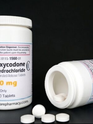 Bottles and tablets of Oxycodone hydrochloride for secure Oxycodone pain relief UK.