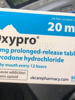 A box of Oxypro 20mg tablets displayed clearly to guide patients who want to buy Oxypro online safely.